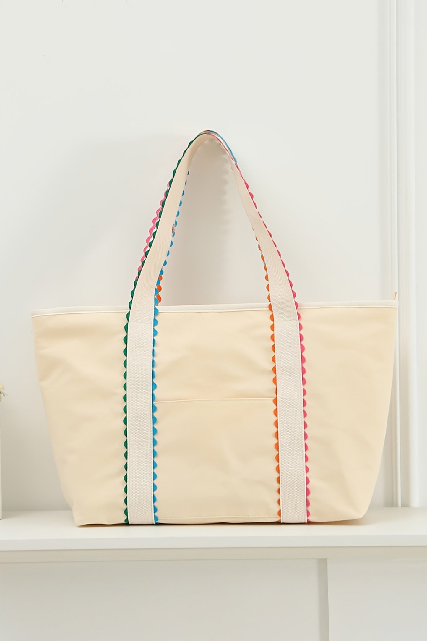R1191 Ricrac Canvas Tote Bag