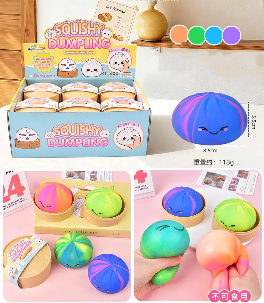 R1416 Cute Face Squishy Dumpling Stress Ball