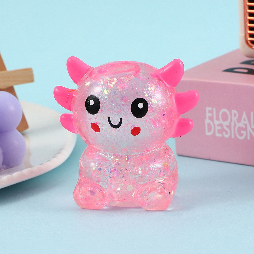 R1583 Axolotl Stress Balls Squishy Sensory Fidget Toys
