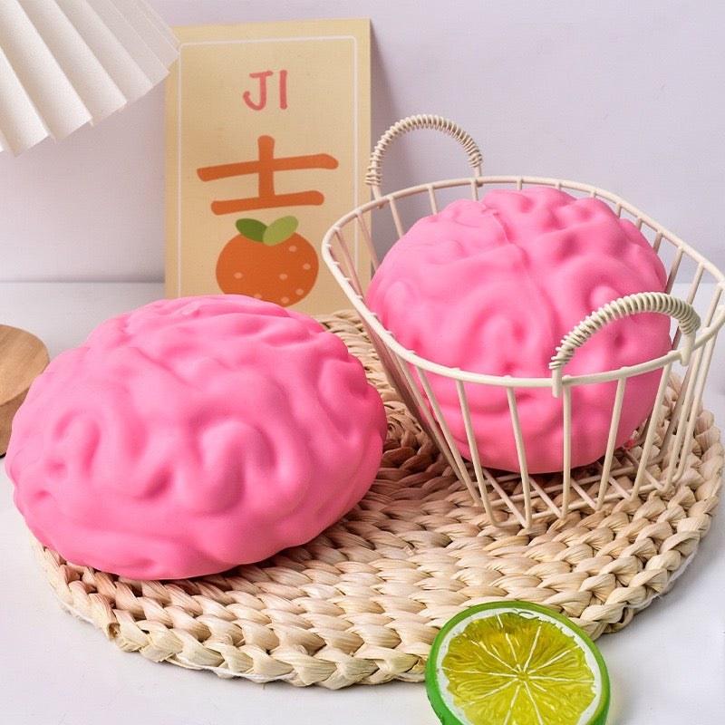 R1519 Giant Brain Shape Slow Rising Squishy Stress Ball