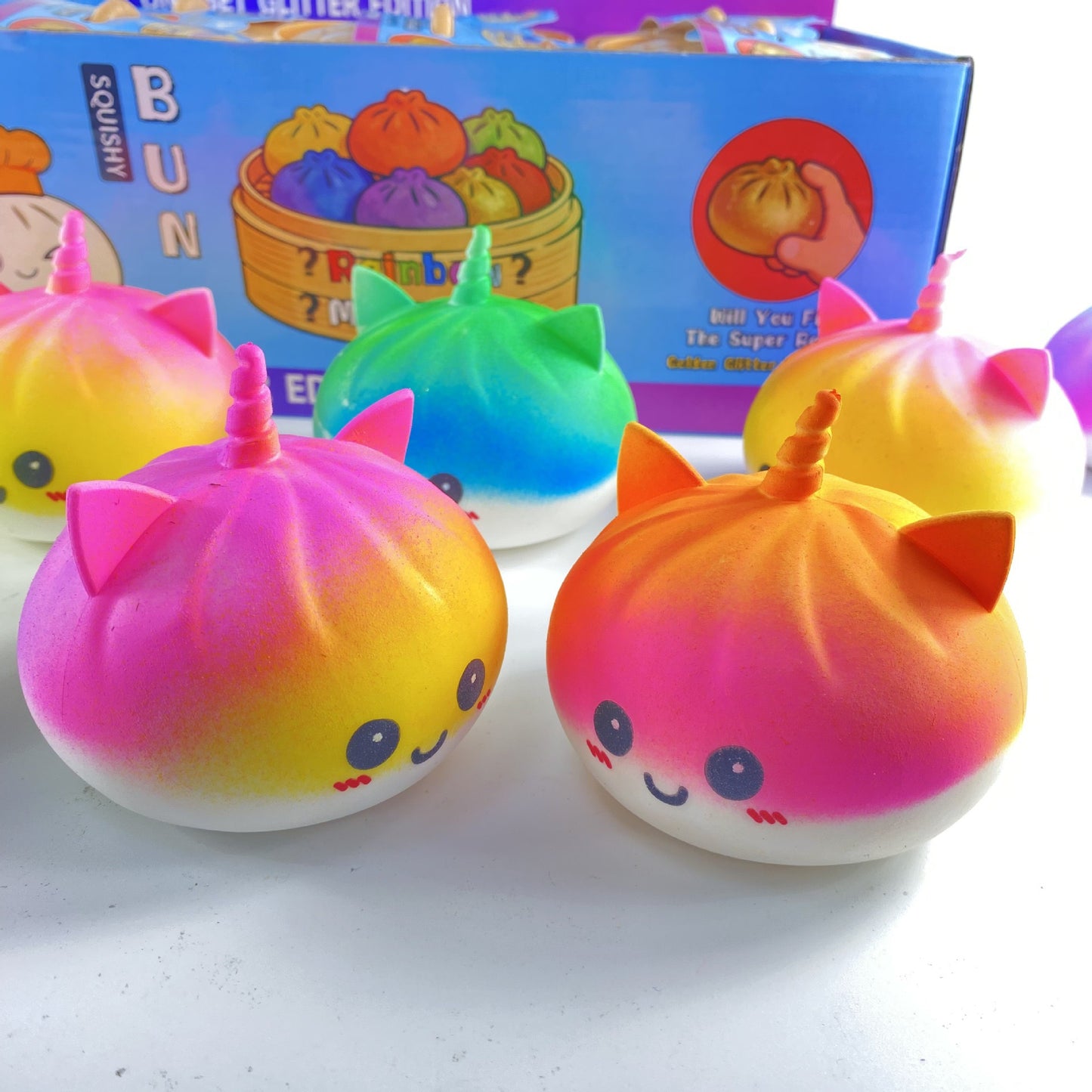 R1661 Unicorn Dumpling Squeeze Toy