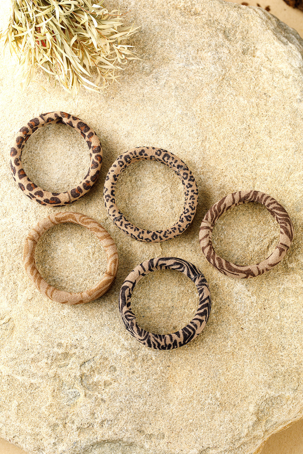 R1209 5pcs Animal Pattern Hair Tie