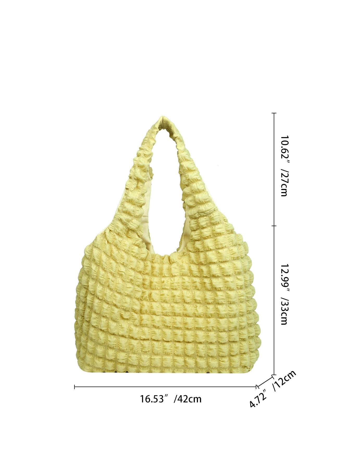 R1236 Puffy Textured Tote Bag