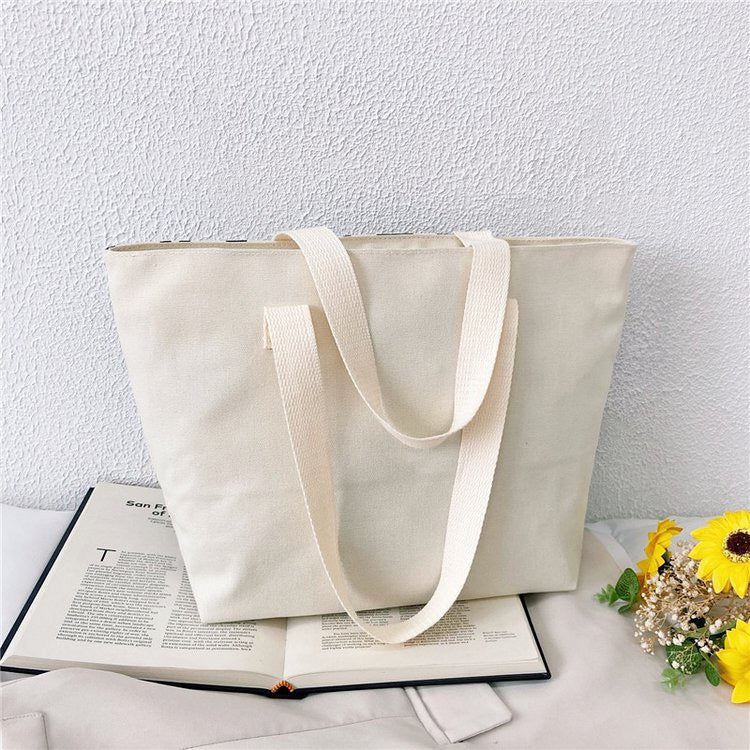 R1248 Leopard Print Canvas Tote Bag