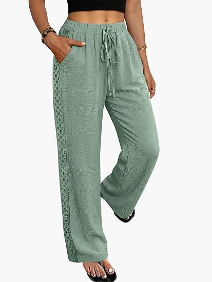 D5550 Lace Patchwork Lounge Pants