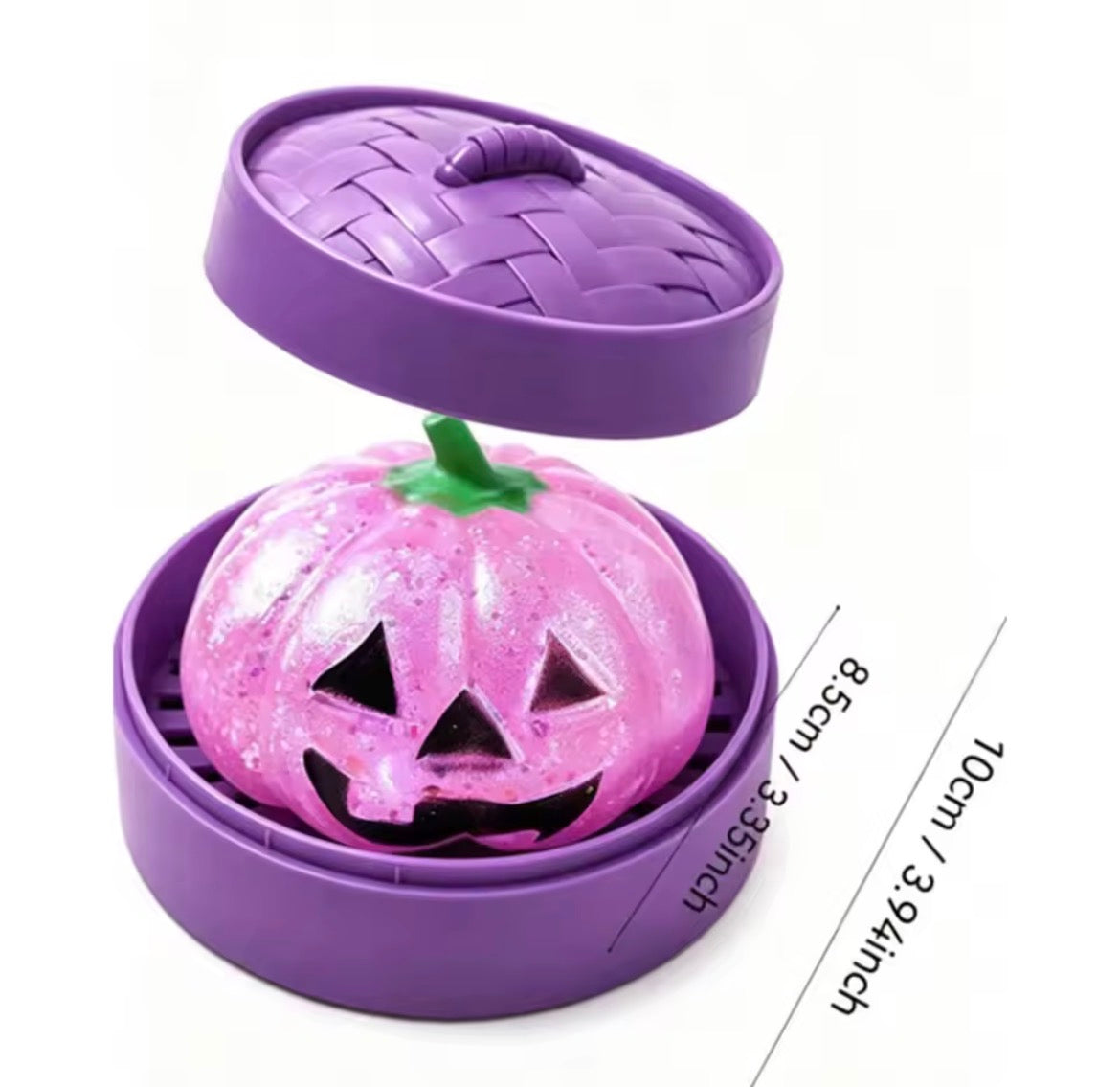 R1770 Glitter Halloween Ghost Dumplings Squishy Soft Slow Rebound
