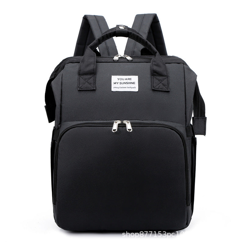 D5372 Multi-functional large-capacity baby crib mother and baby bag diaper bag