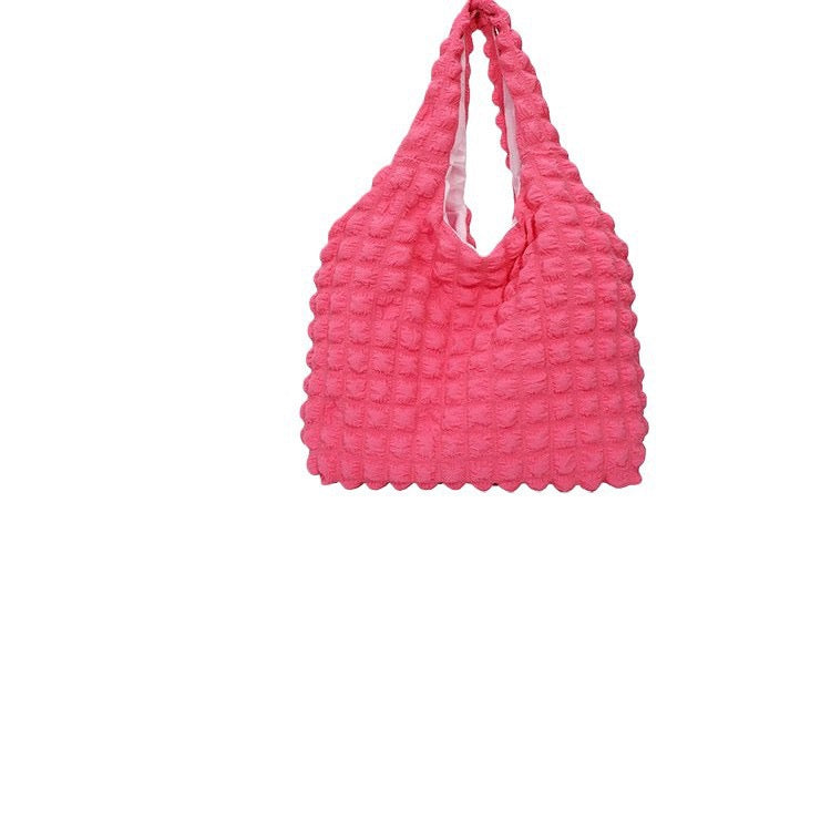 R1236 Puffy Textured Tote Bag