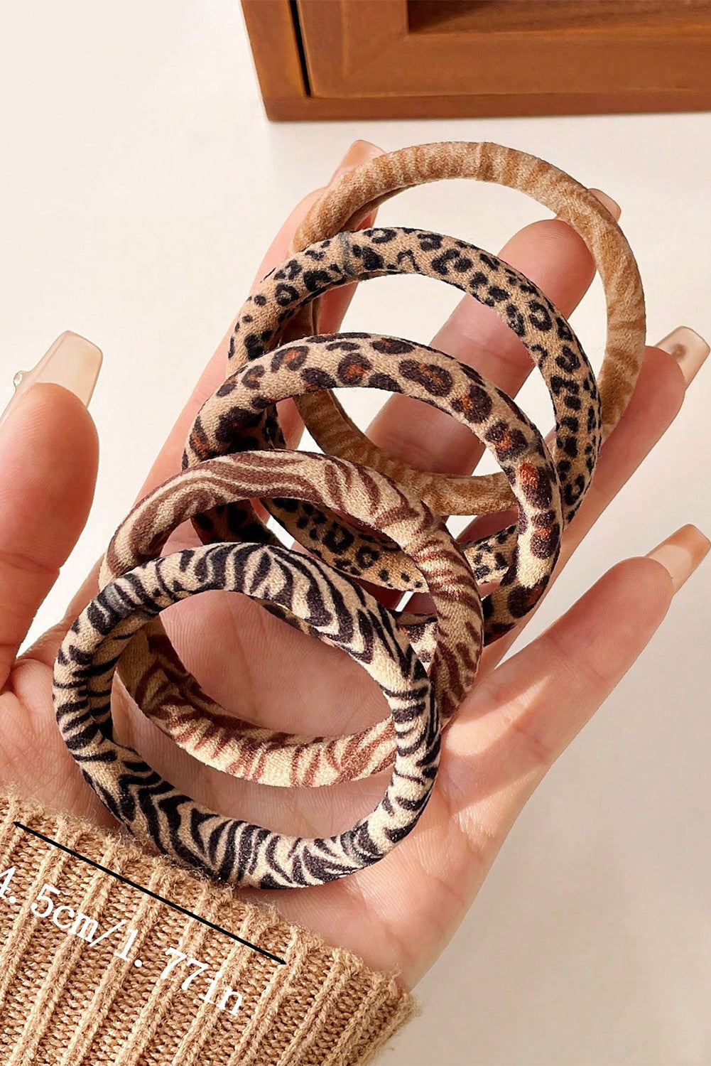 R1209 5pcs Animal Pattern Hair Tie