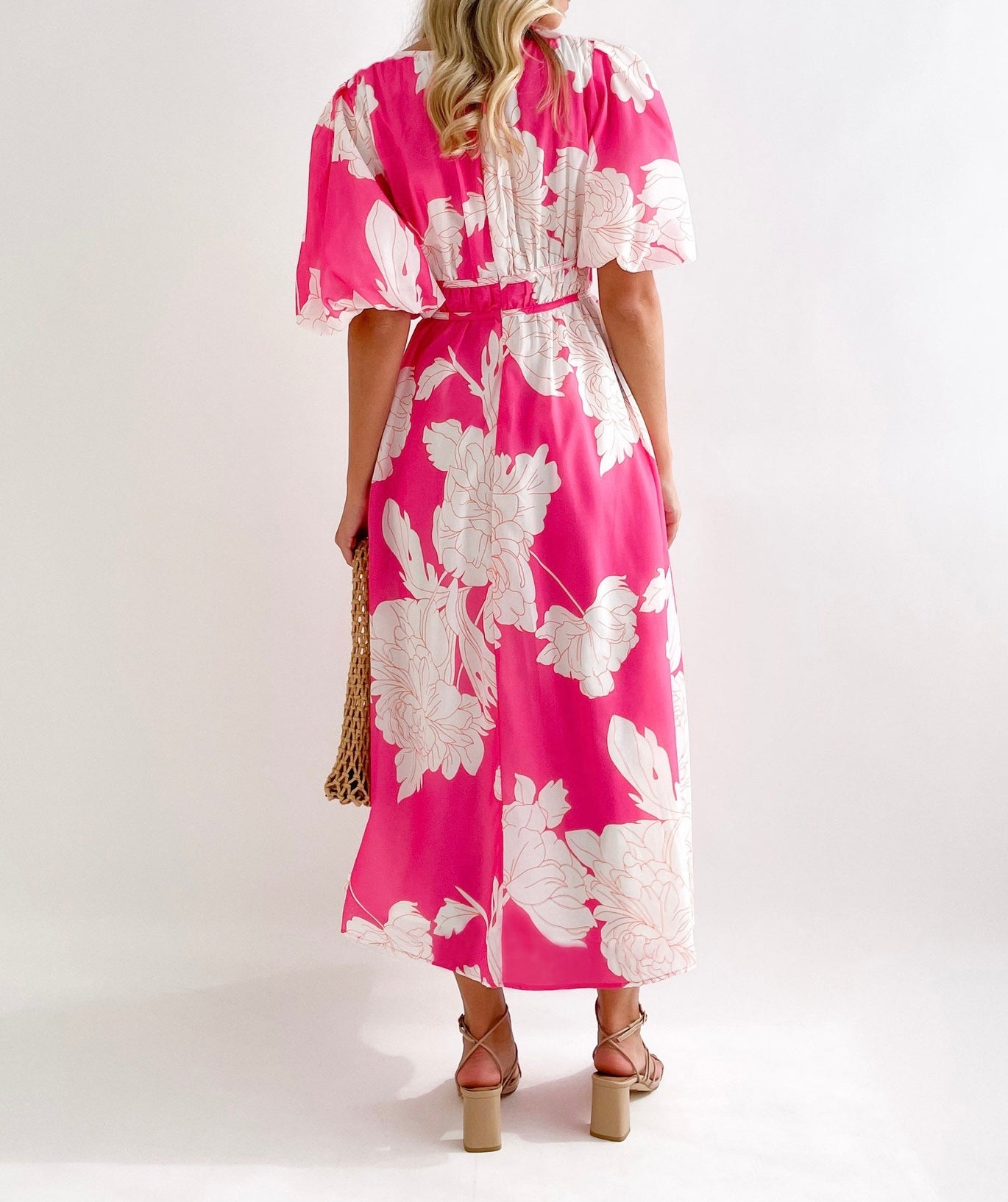 R1309 Summer Floral Print Long Dress