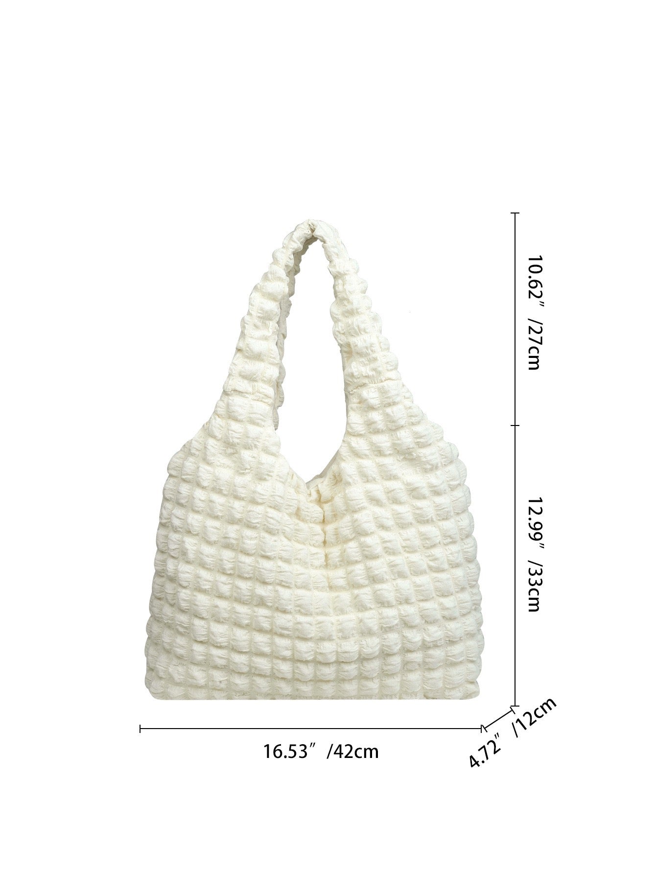 R1236 Puffy Textured Tote Bag