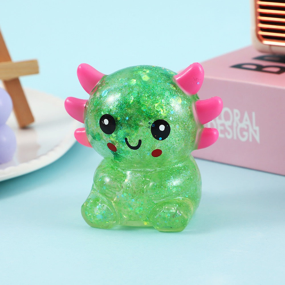 R1583 Axolotl Stress Balls Squishy Sensory Fidget Toys