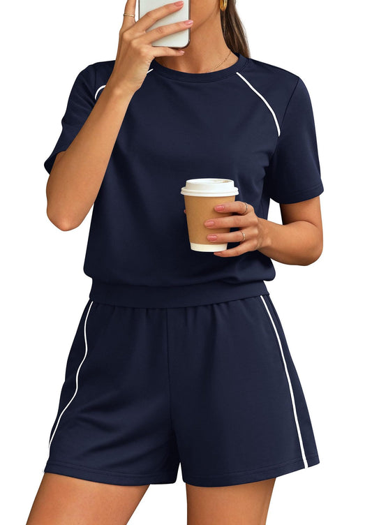 D5522 Two Pieces Shorts Set