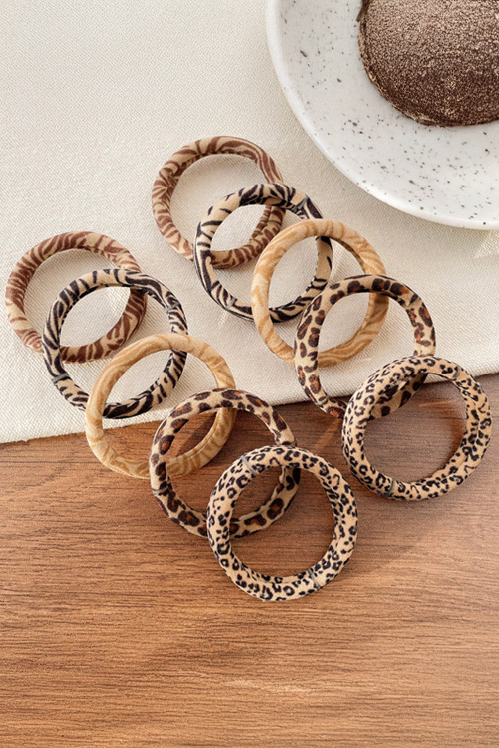 R1209 5pcs Animal Pattern Hair Tie