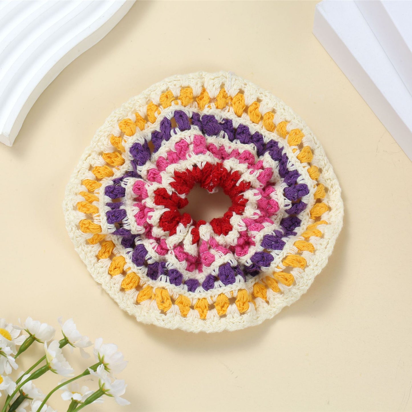 R1210 Bohemian Style Crochet Hair Tie