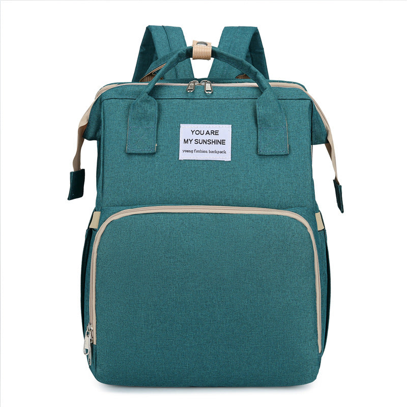 D5372 Multi-functional large-capacity baby crib mother and baby bag diaper bag