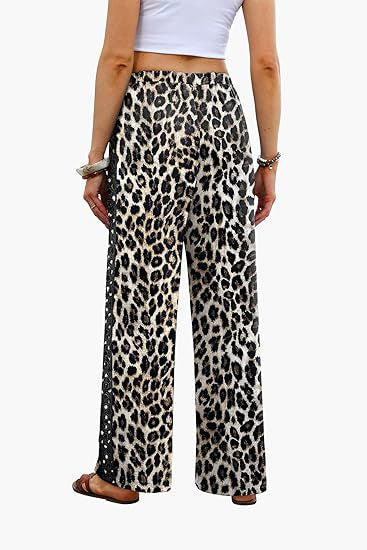 D5550 Lace Patchwork Lounge Pants