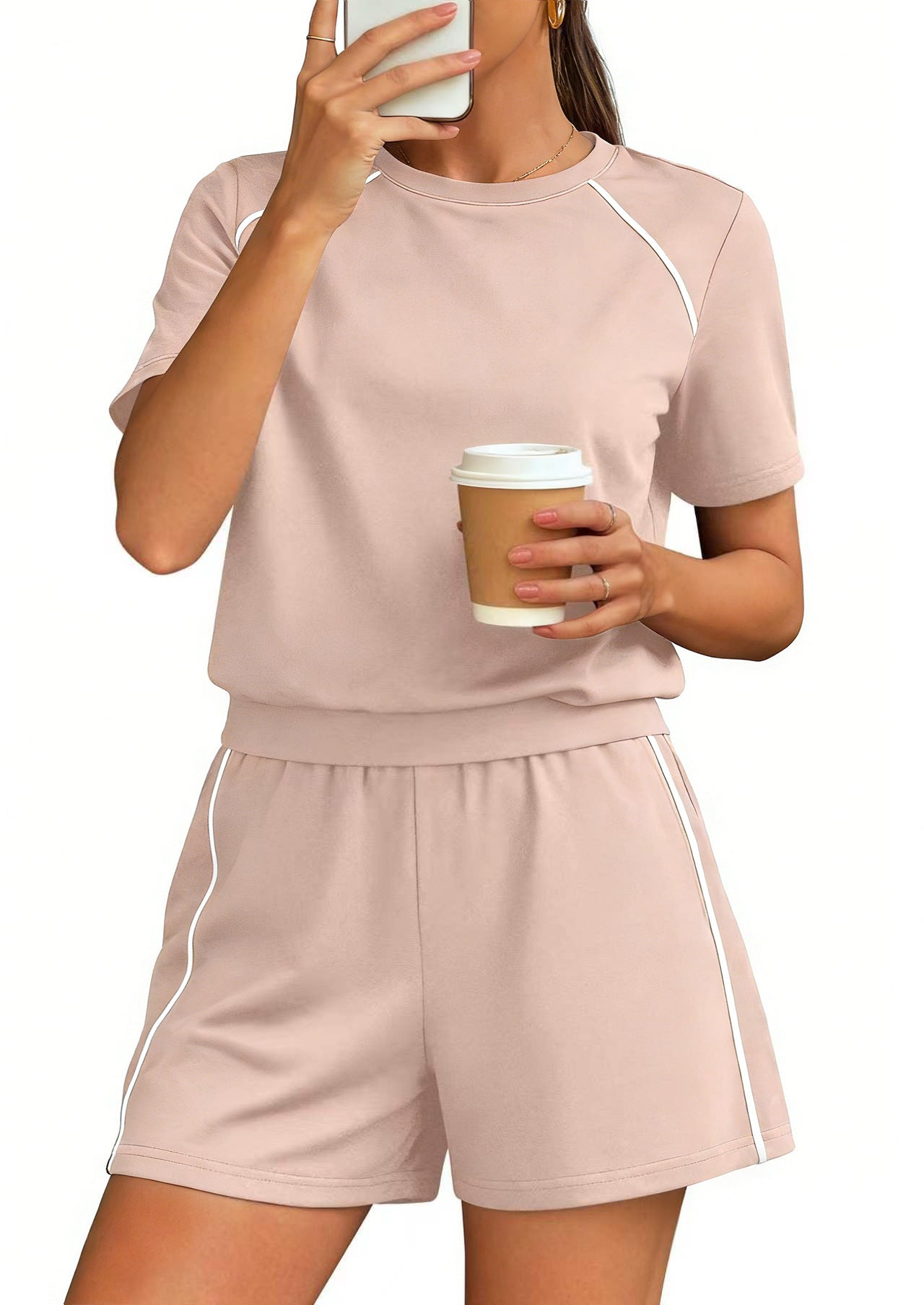 D5522 Two Pieces Shorts Set