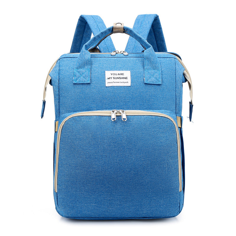 D5372 Multi-functional large-capacity baby crib mother and baby bag diaper bag