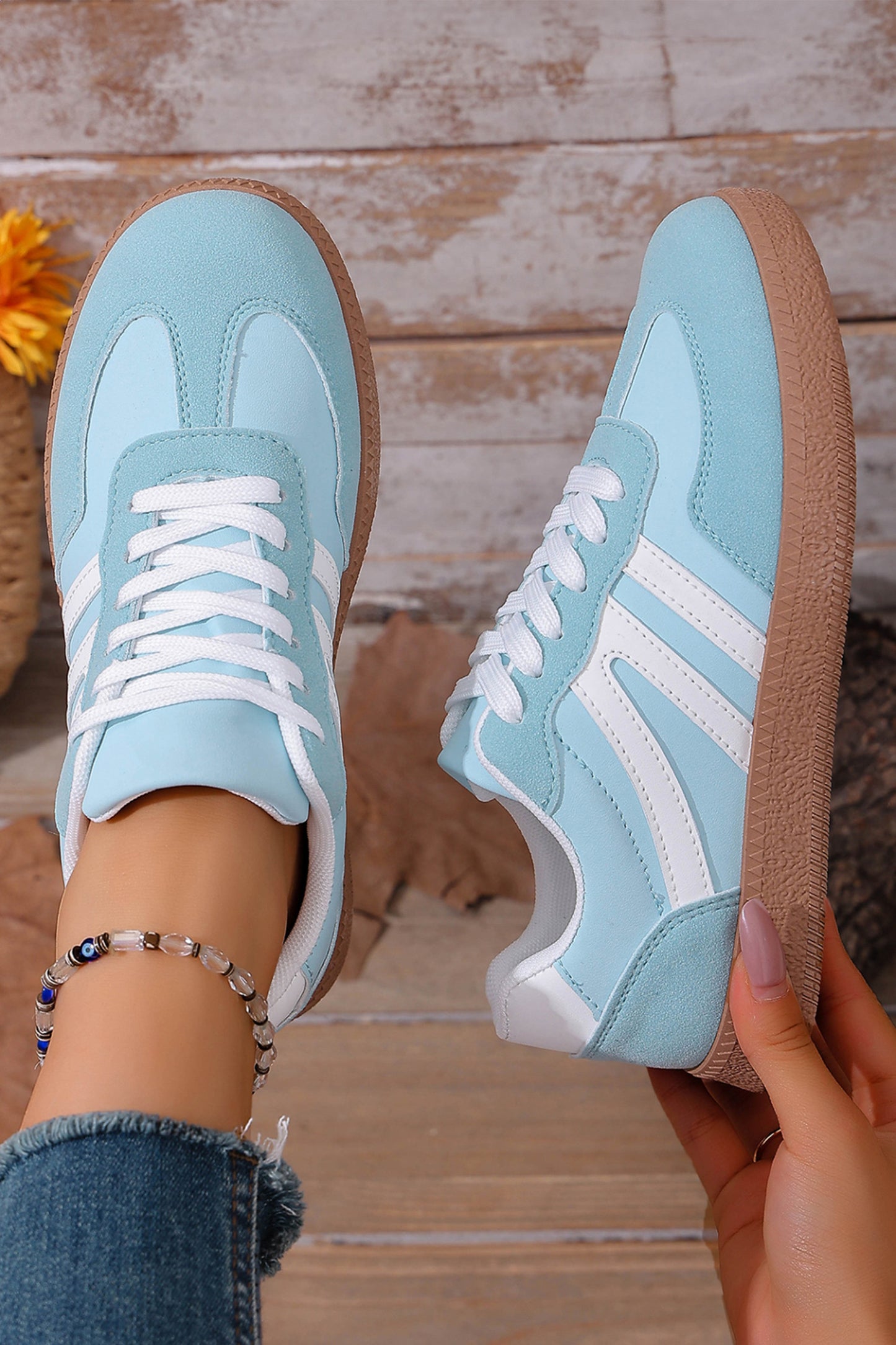 R1200 Pu Leather Lace-up Shoes