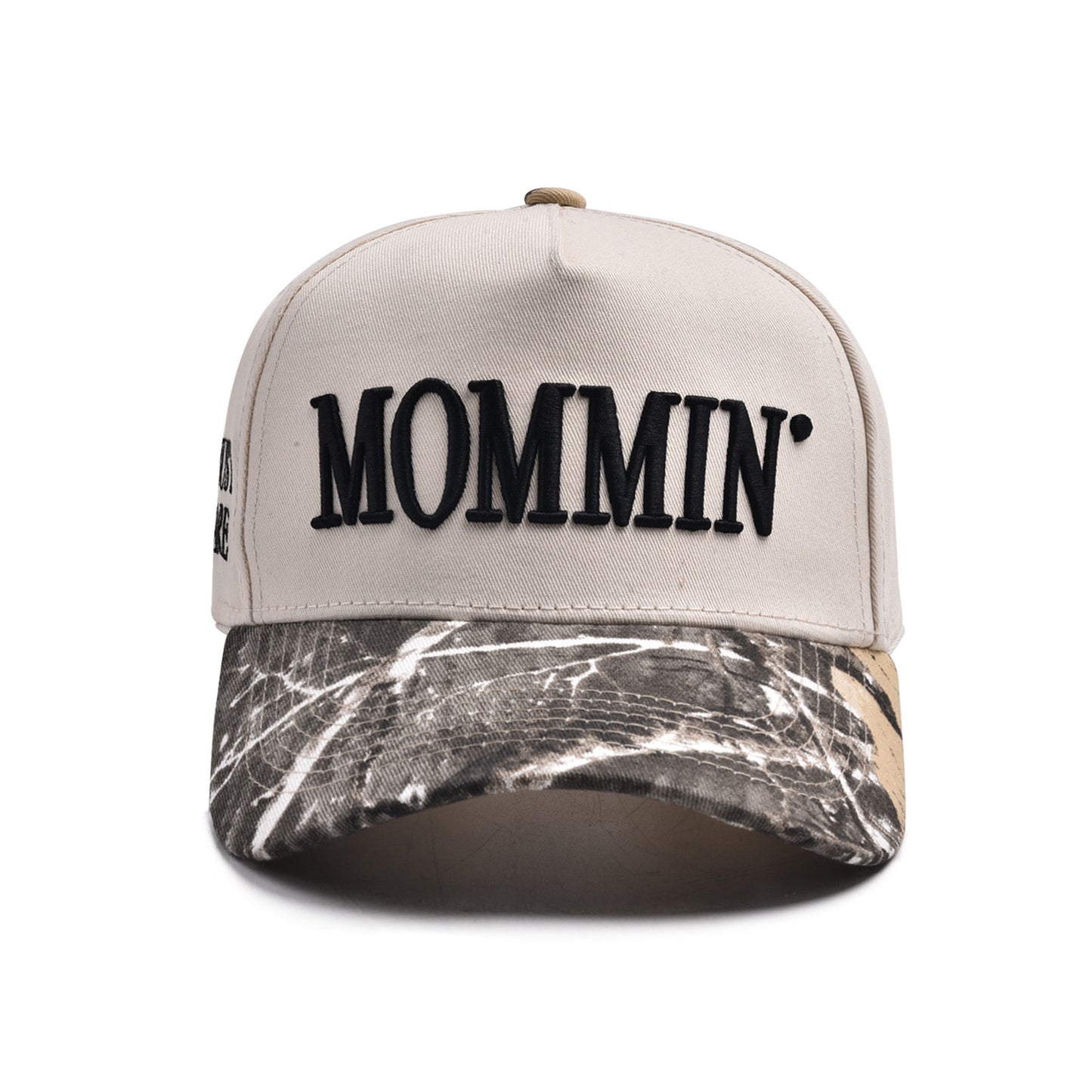 R1304 MOMMIN Embroidered Leopard Contrast Brim Baseball Cap