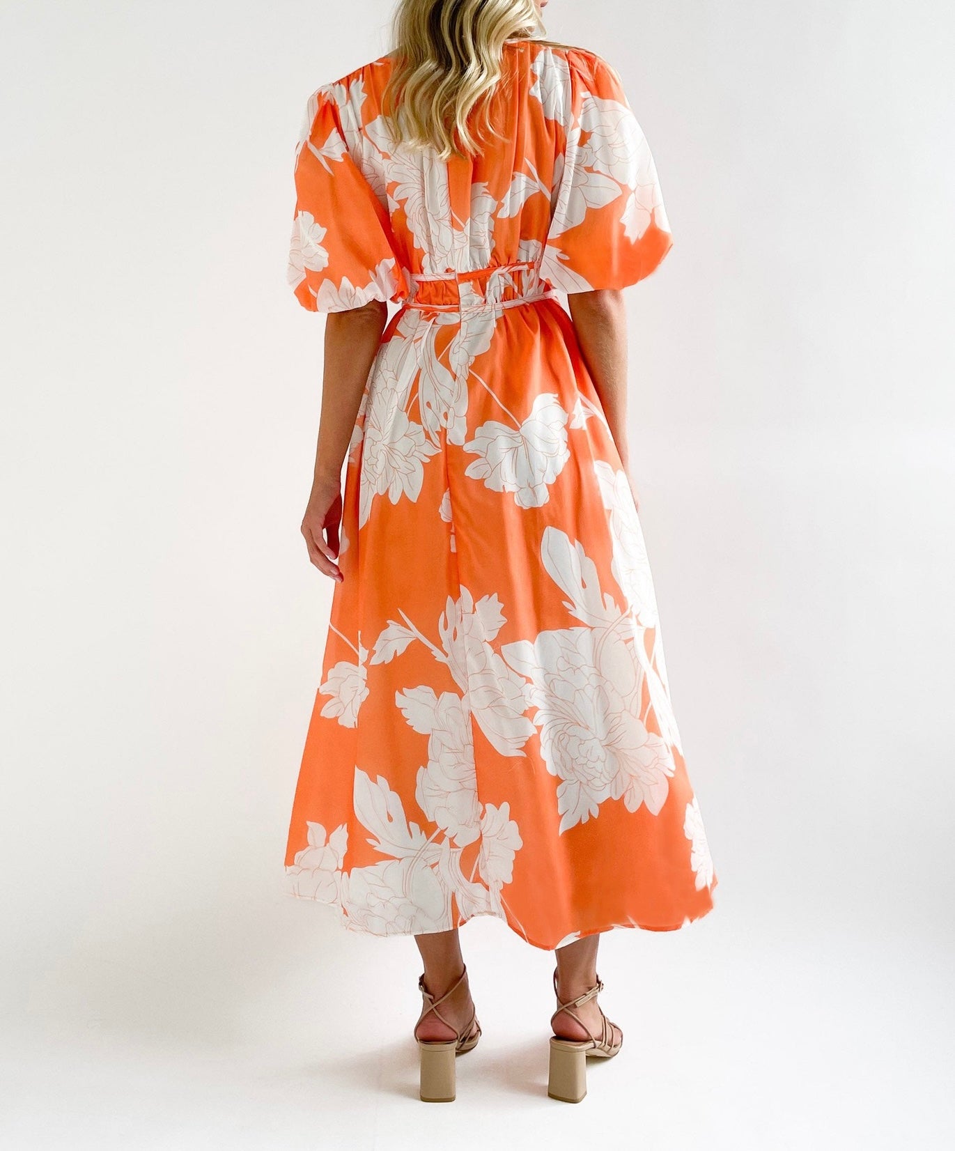 R1309 Summer Floral Print Long Dress