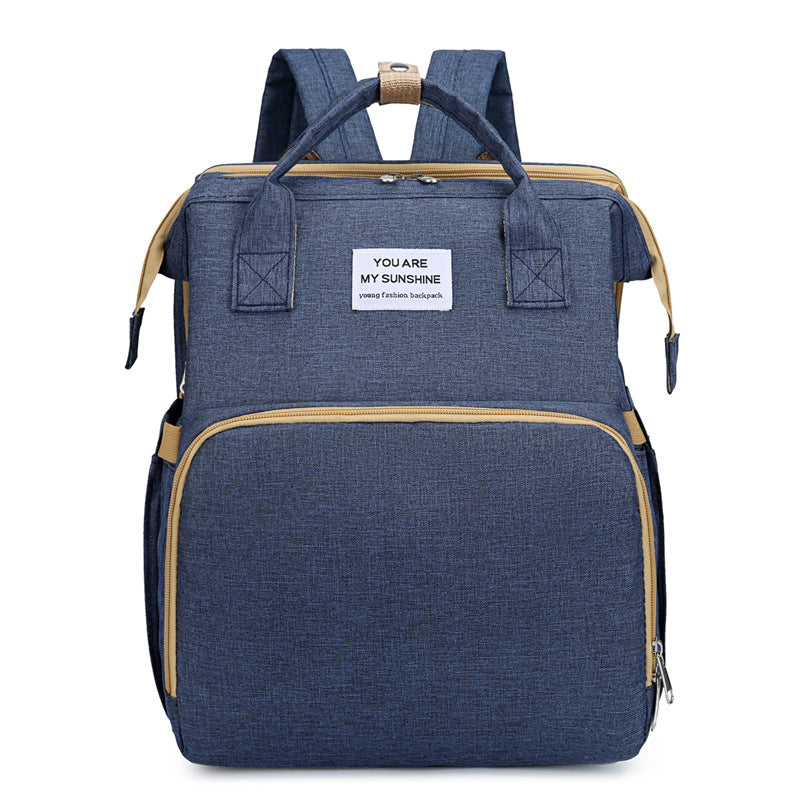 D5372 Multi-functional large-capacity baby crib mother and baby bag diaper bag