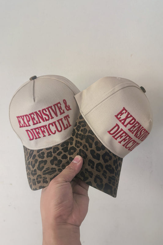 R1301 EXPENSIVE & DIFFICULT Leopard Contrast Brim Cap