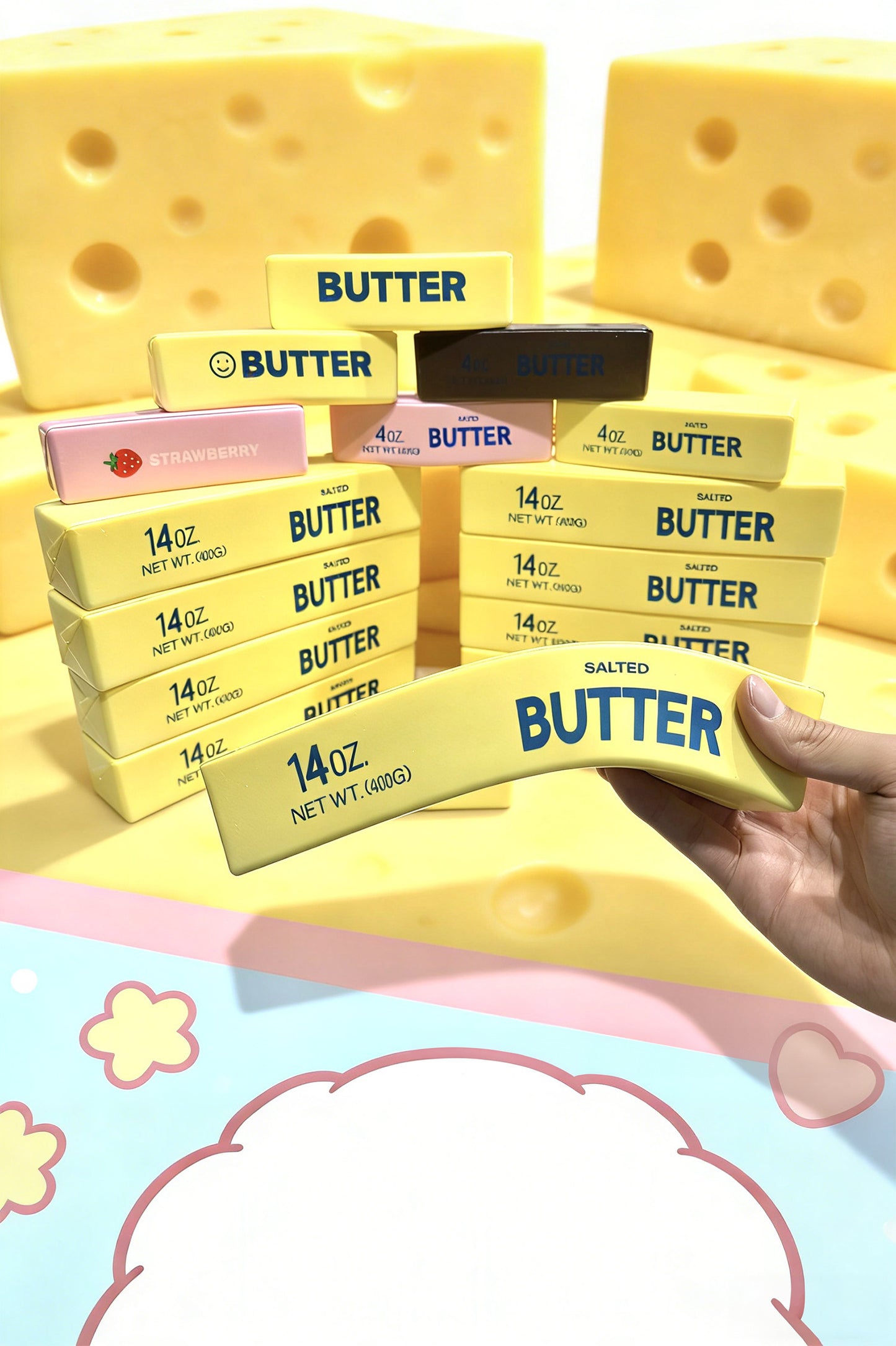 R1410 14oz Slow Rising Squishy Butter Stress Relief Toy