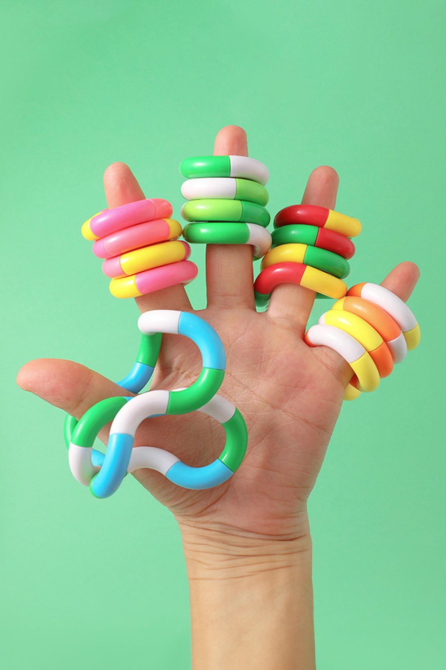 R1452 White Quiet Twisty Fidget Toy