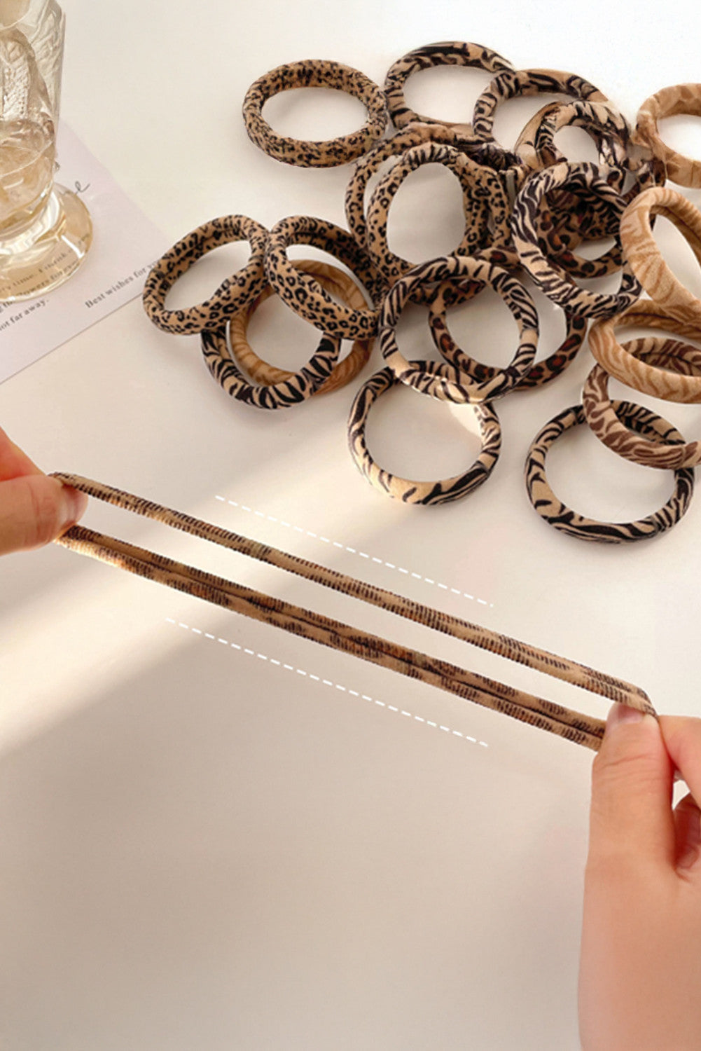 R1209 5pcs Animal Pattern Hair Tie