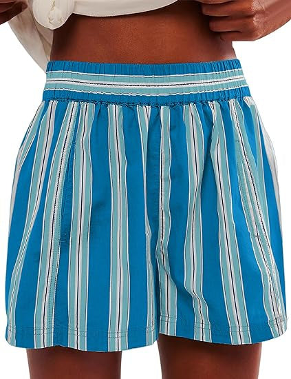 D5462 Summer Stripe Pocket Shorts