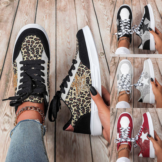 R1190 Glitter Star Flat Shoes