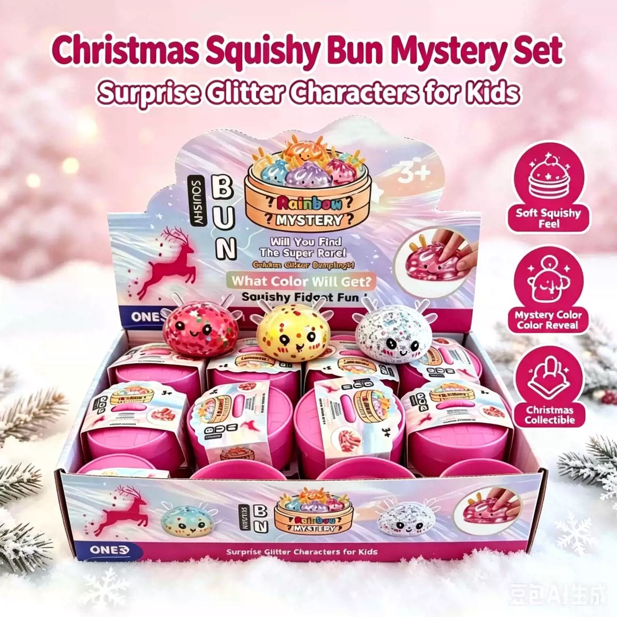 R1791 Christmas Dumplings Squishy Toys
