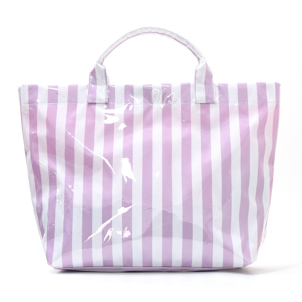 R1323 Glossy Striped Large Tote Bag