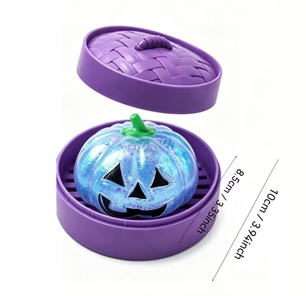 R1770 Glitter Halloween Ghost Dumplings Squishy Soft Slow Rebound