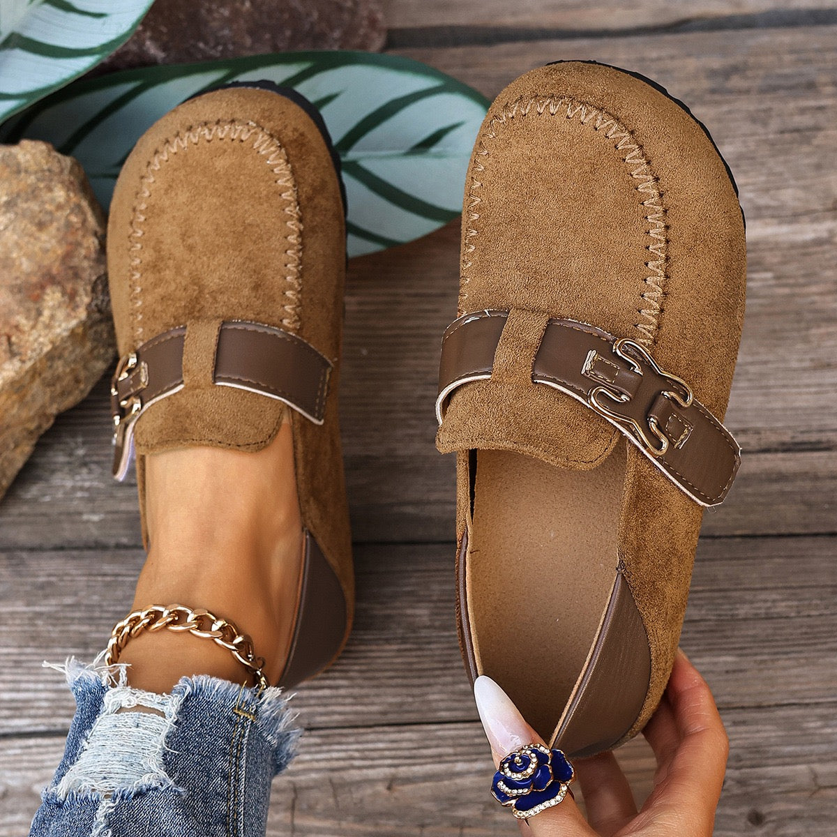 R1235 Fax Suede Birkenstock Shoes