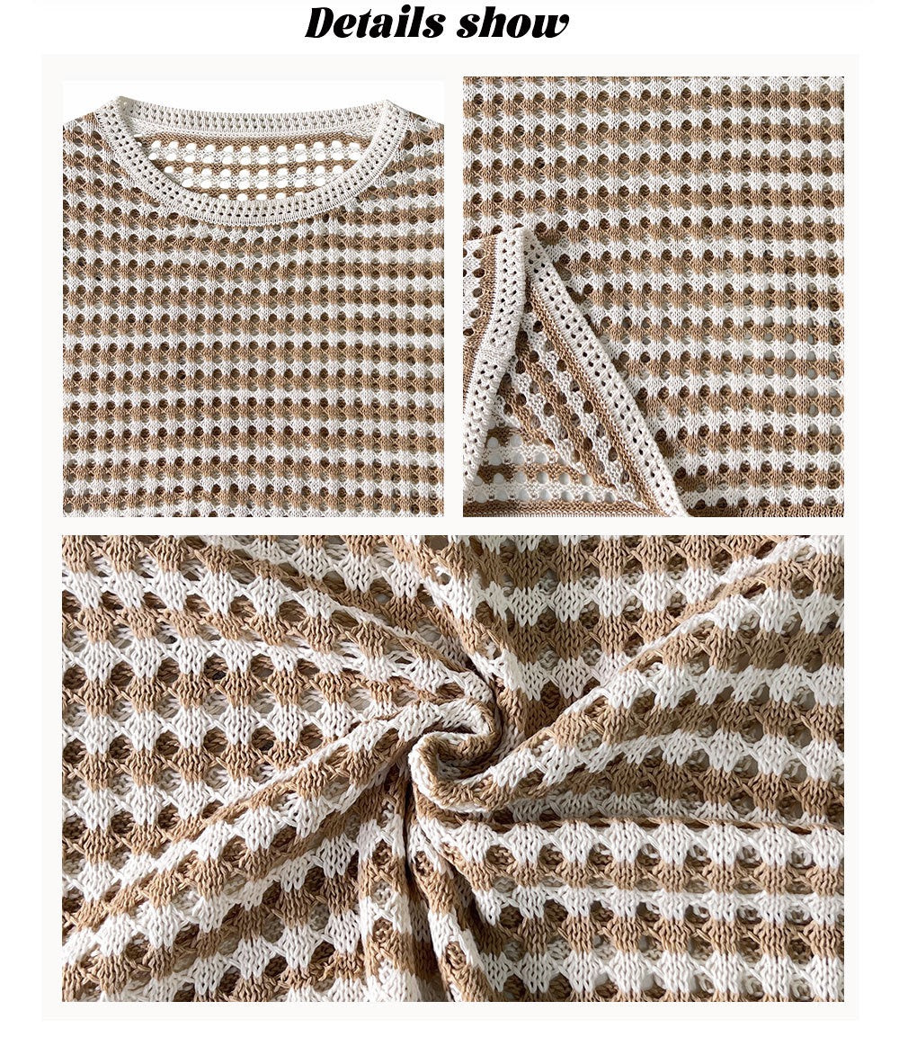 R1218 Short Sleeve Bat Sleeve Sweater Top