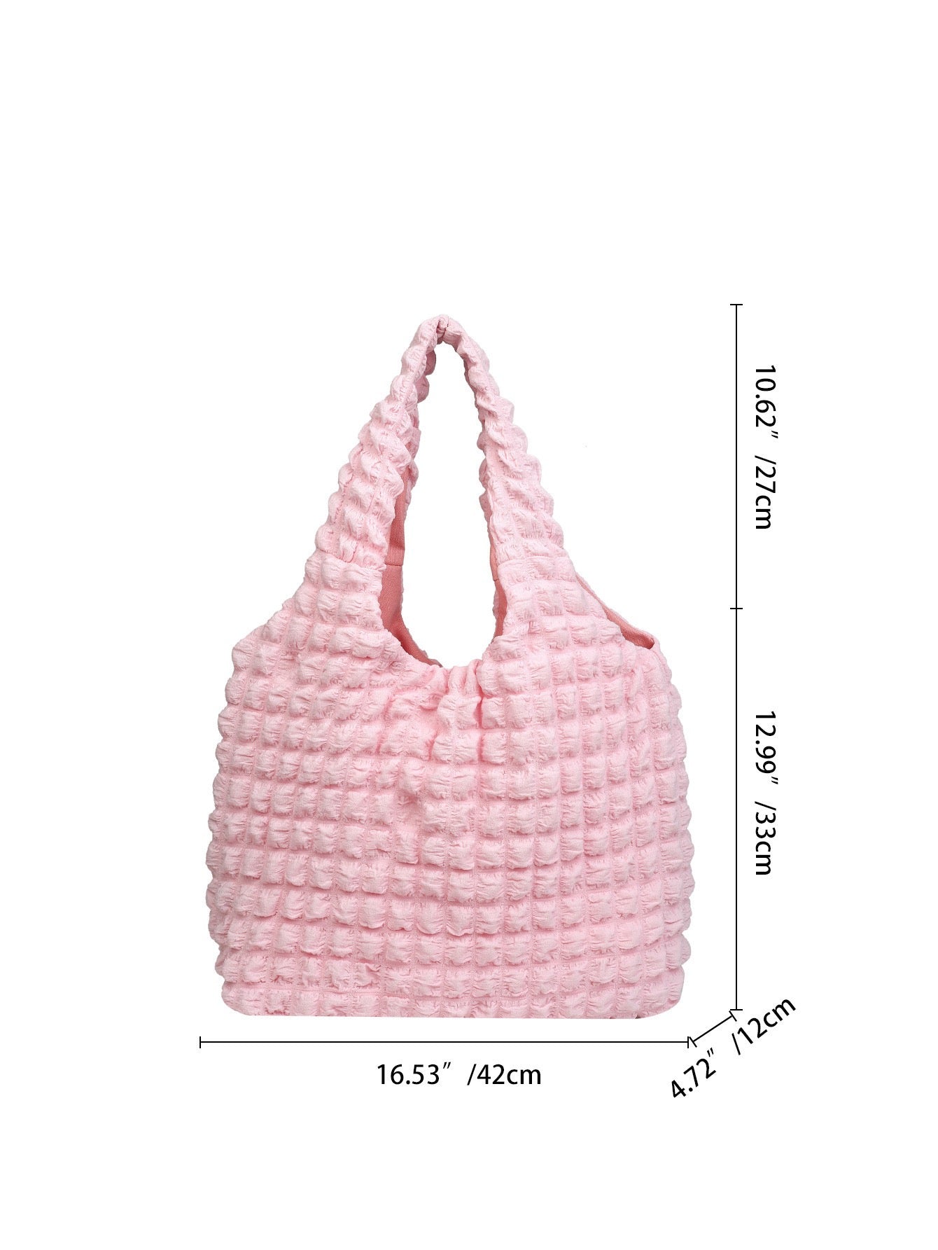 R1236 Puffy Textured Tote Bag