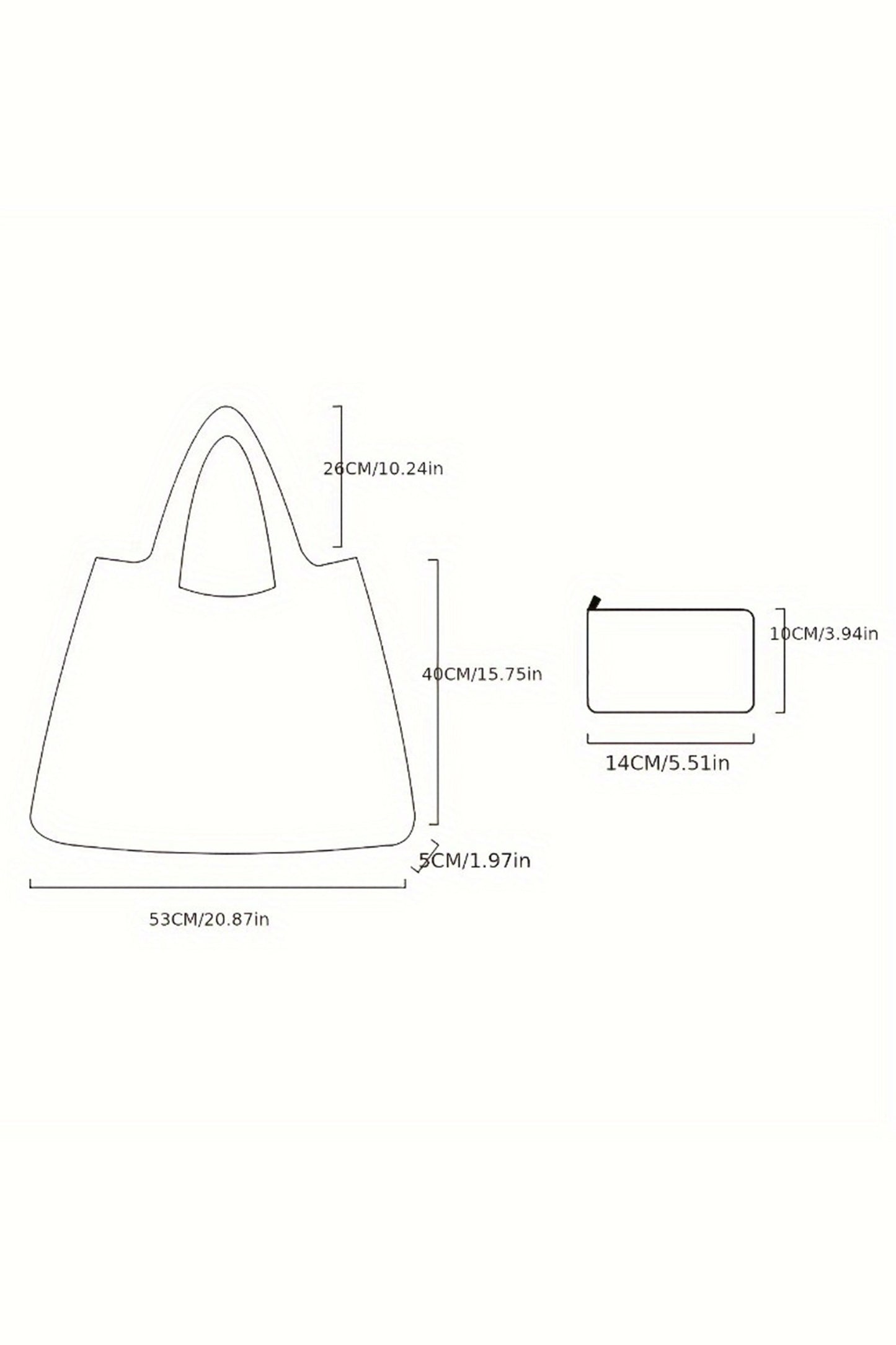 R1284 Large capacity reusable shopping tote bag