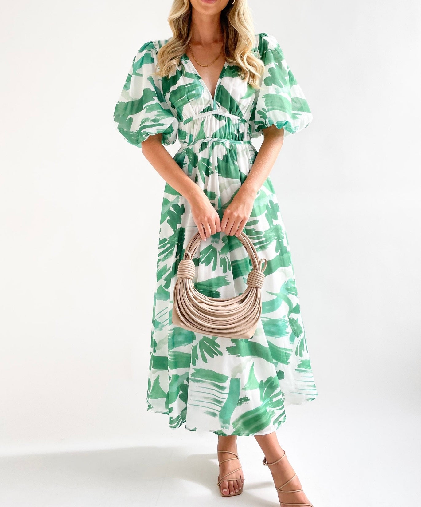 R1309 Summer Floral Print Long Dress
