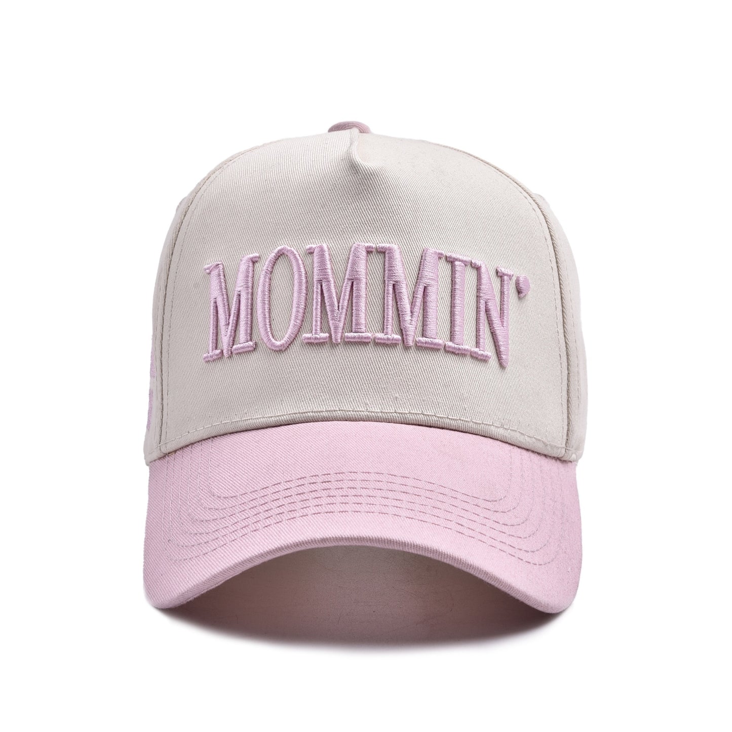 R1304 MOMMIN Embroidered Leopard Contrast Brim Baseball Cap