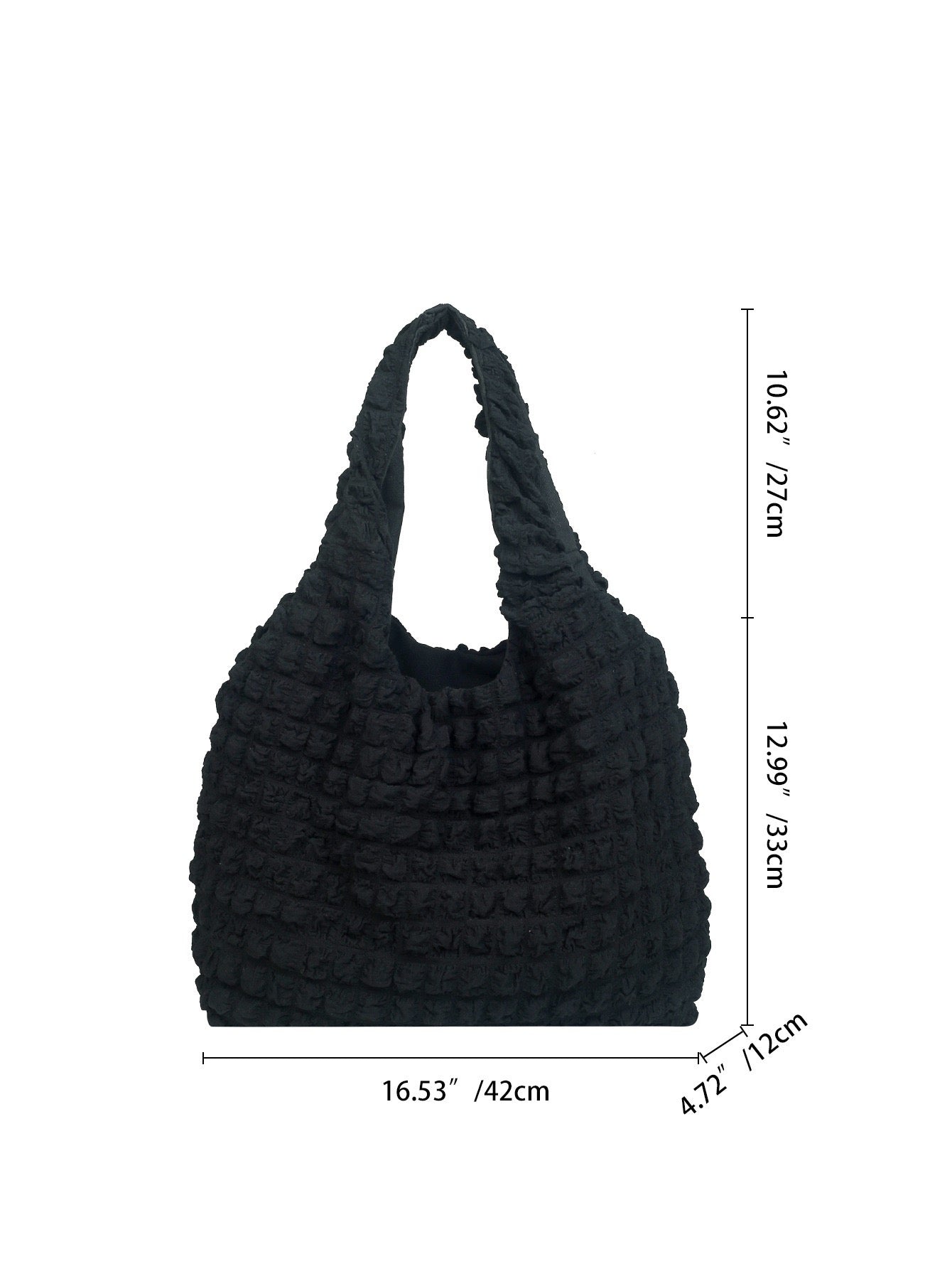 R1236 Puffy Textured Tote Bag