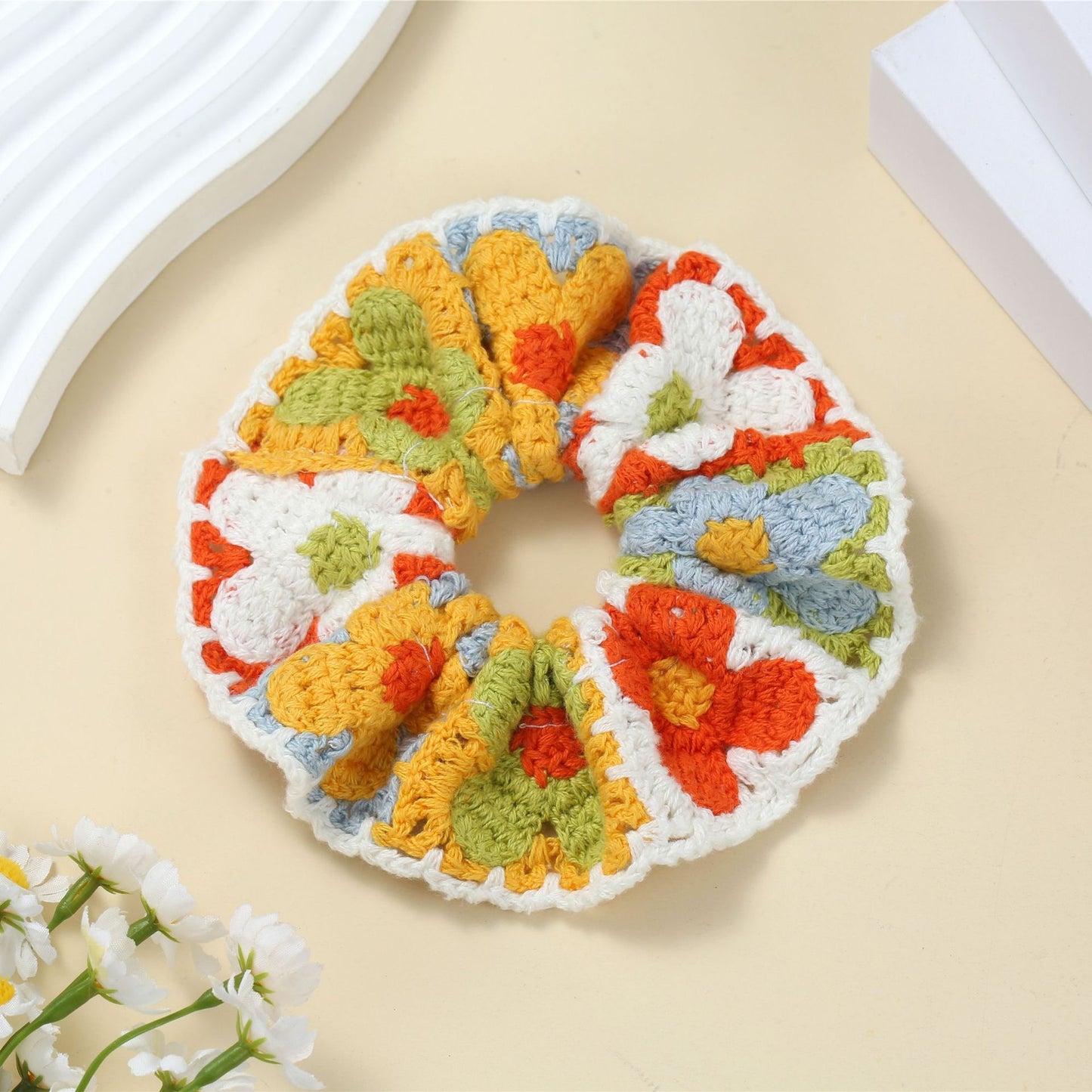 R1210 Bohemian Style Crochet Hair Tie