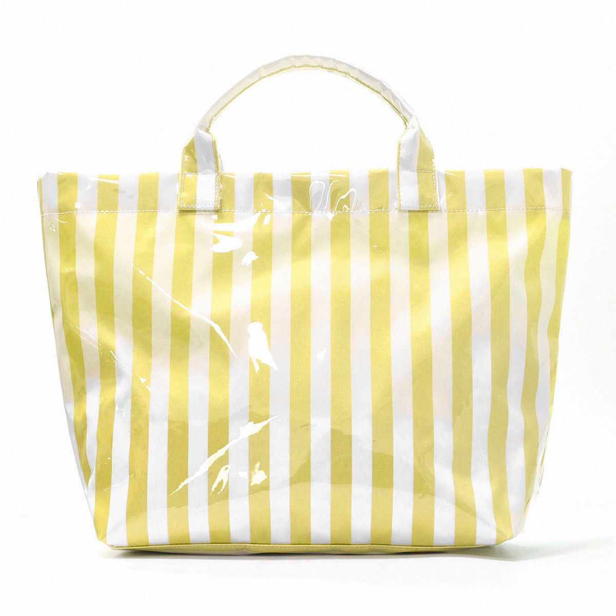 R1323 Glossy Striped Large Tote Bag