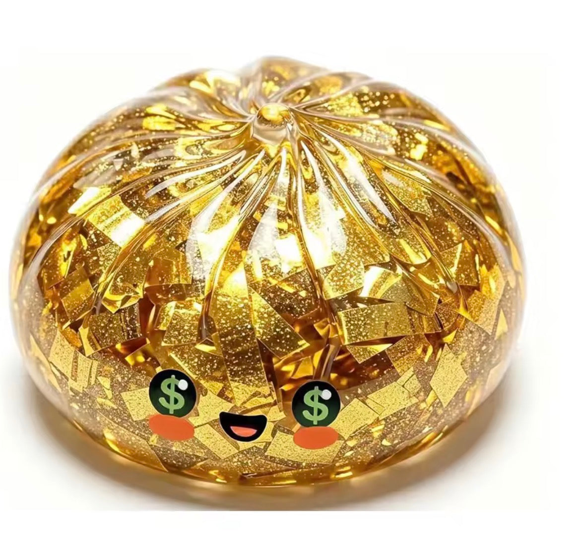 R1770 Glitter Halloween Ghost Dumplings Squishy Soft Slow Rebound