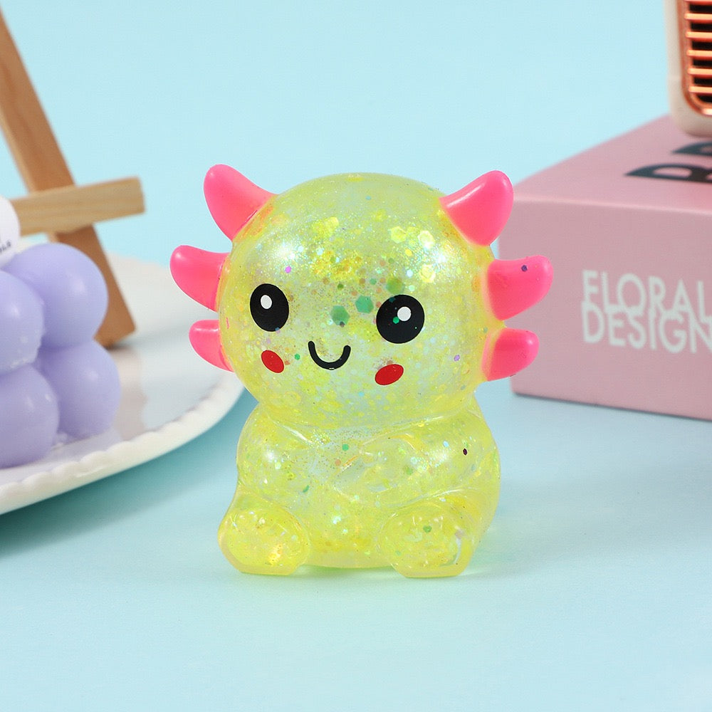 R1583 Axolotl Stress Balls Squishy Sensory Fidget Toys