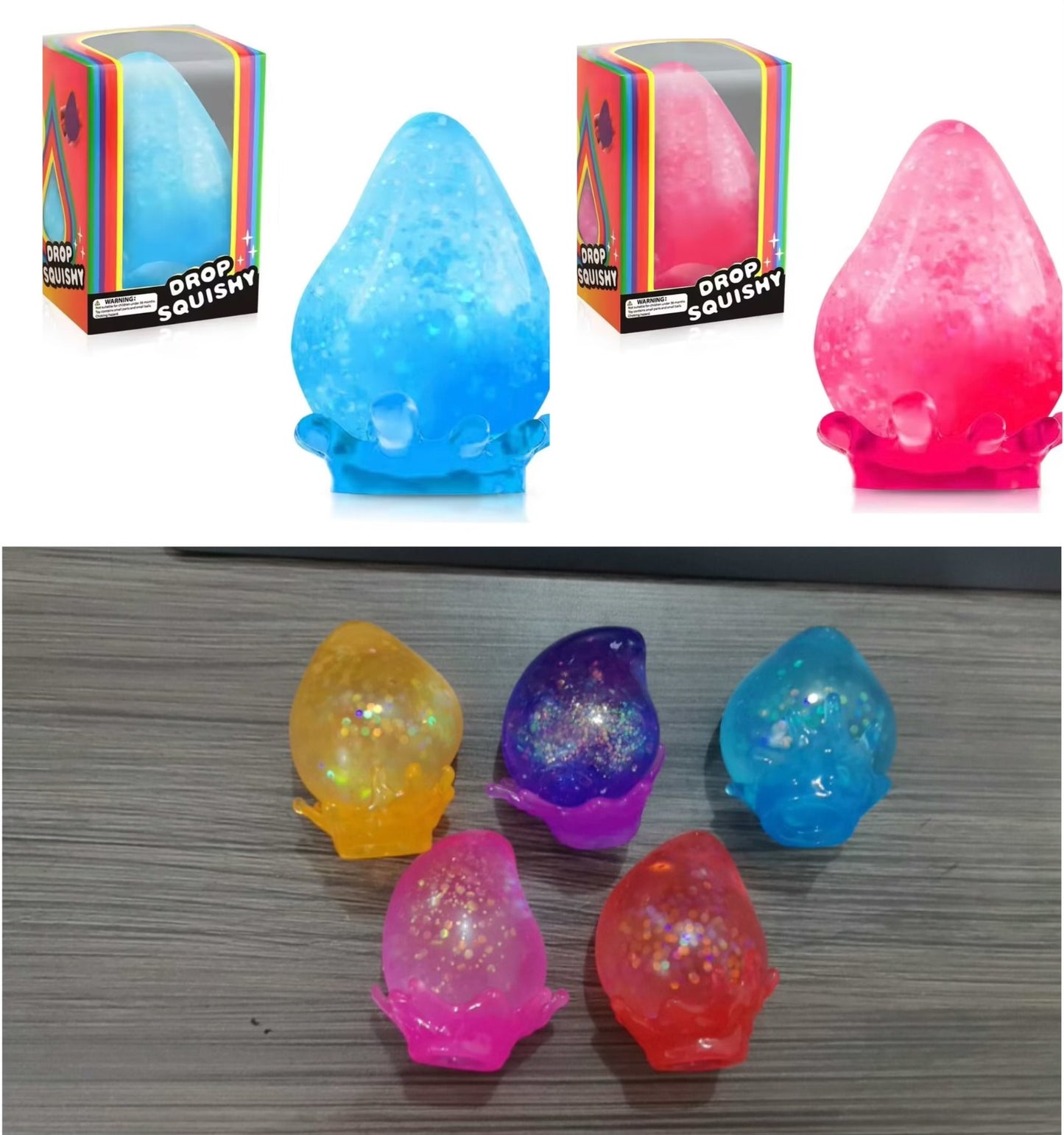 R1524 Dream Squishy Drop Stress Balls Fidget Toy