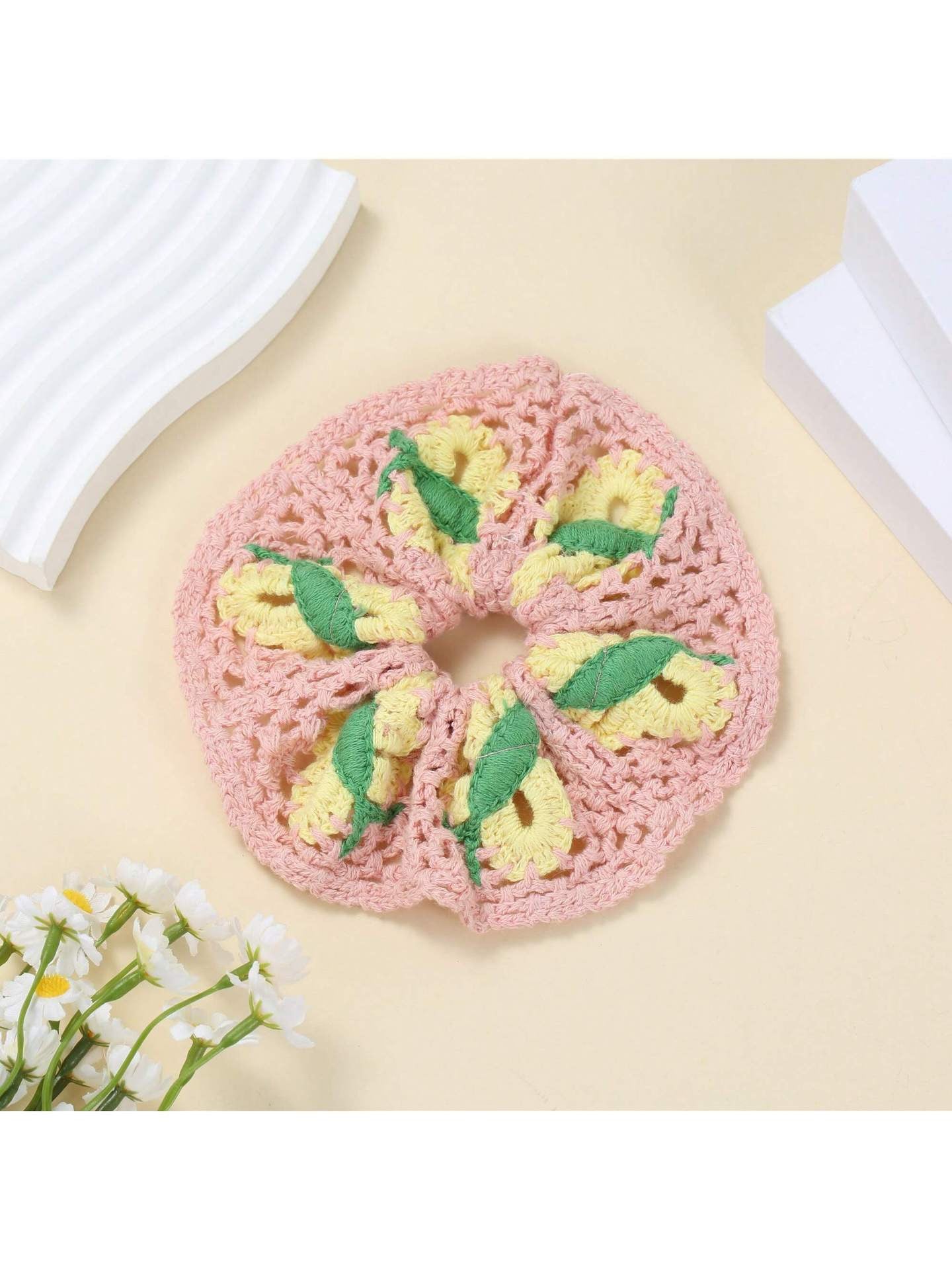 R1210 Bohemian Style Crochet Hair Tie