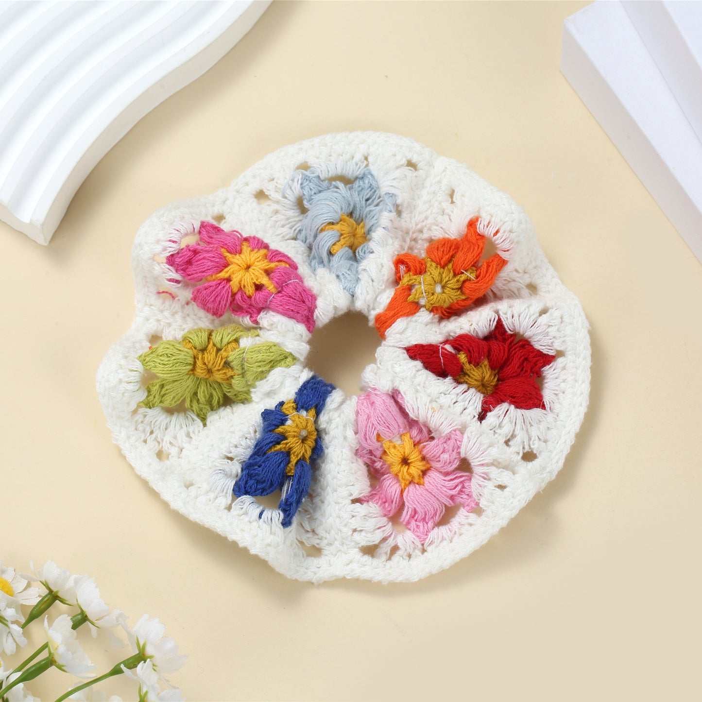 R1210 Bohemian Style Crochet Hair Tie